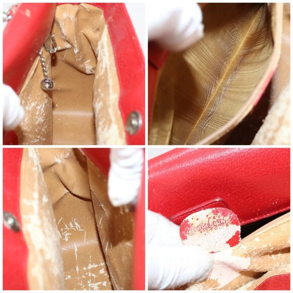 GUCCI Hand Bag Leather 2way Red - Picture 15 of 16